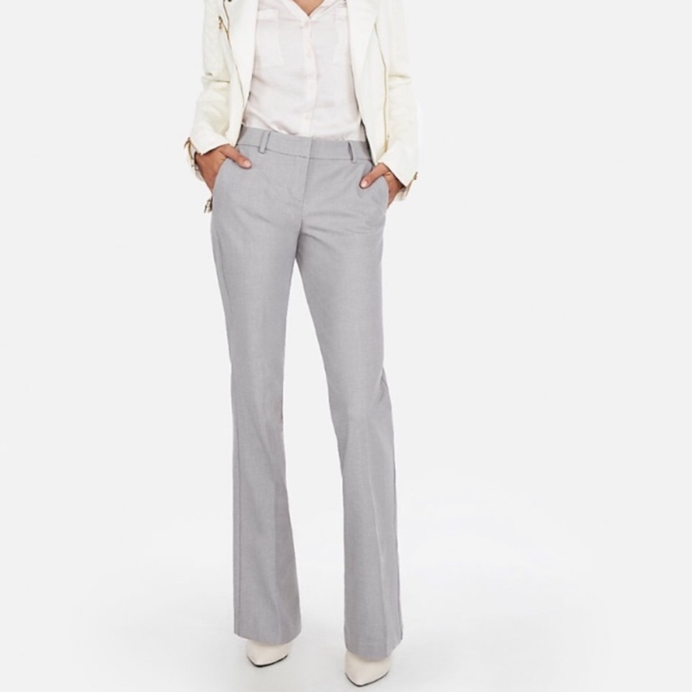 EXPRESS light grey editor pant